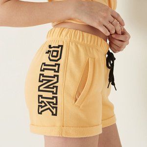 VS PINK EVERYDAY LOUNGE BOYFRIEND SHORT Yellow New
